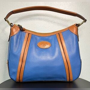 NEW Prix de Dressage Pebbled Leather Shoulder Hobo Bag Satchel Purse Italy